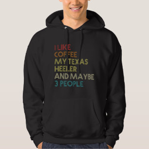Sudadera Amantes del café y dueños de perros Texas Heeler v