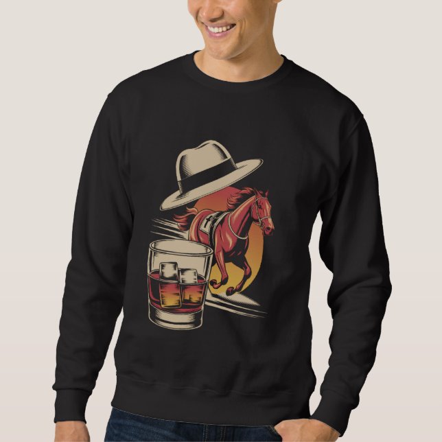 Sudadera Amantes del Día de Carreras de Caballos (Anverso)