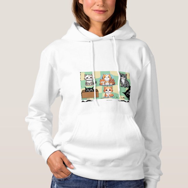 Sudadera Amantes del gato (Anverso)