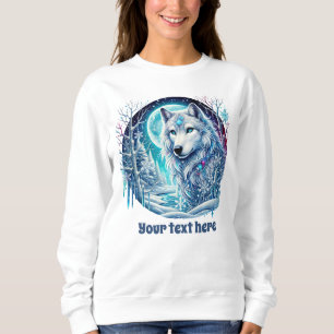 Sudadera Amantes del lobo dulce personalizable Lobo de invi