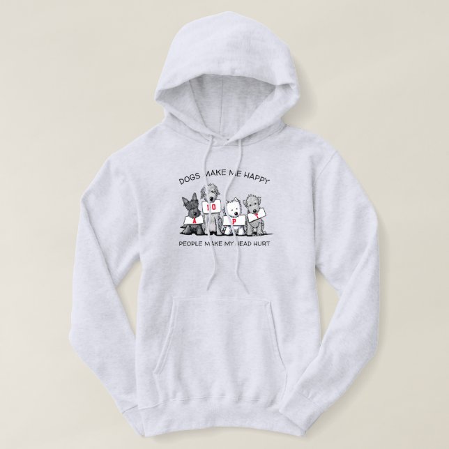 Sudadera Amantes del perro KiniArt (Diseño del anverso)