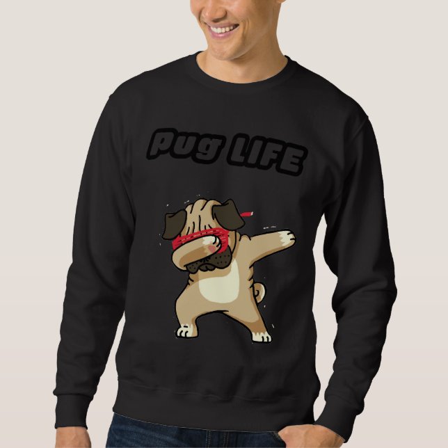 Sudadera Amantes del PUG en la vida del pug Classic T-Shirt (Anverso)