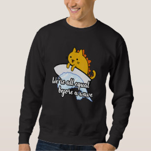 Sudadera Amantes del Surf Catzilla Surfista Igual Ante la O