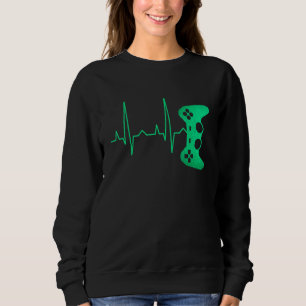 Sudadera Amantes del videojuego de juegos de gamer Heartbea