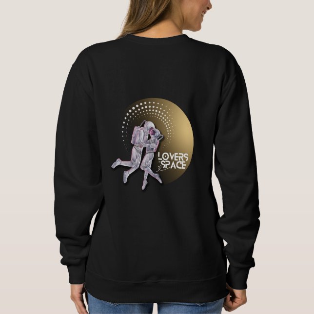 Sudadera Amantes en el espacio (Reverso)