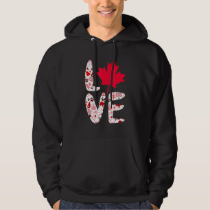Sudadera Amar a Canadá deja arce a cuerdo día canadiense
