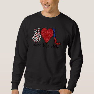 Sudadera Amar a Chile Orgulloso Bandera Chilena