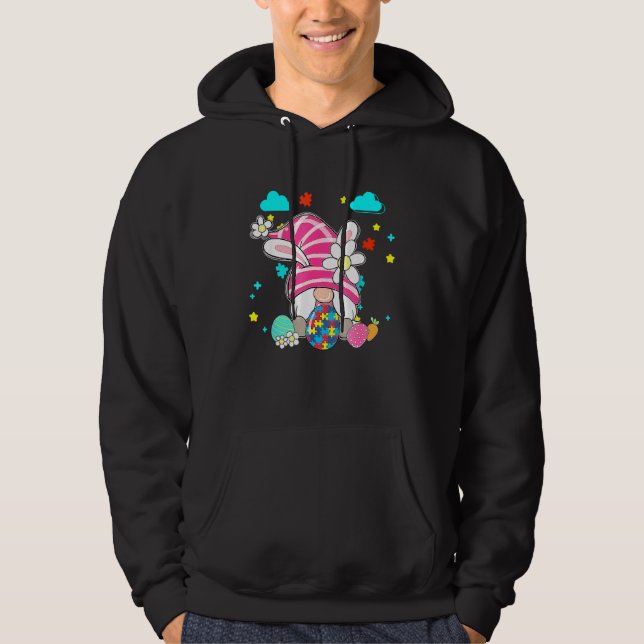 Sudadera Amar a Gnome Autismo Conciencia Aceptar Comprender (Anverso)