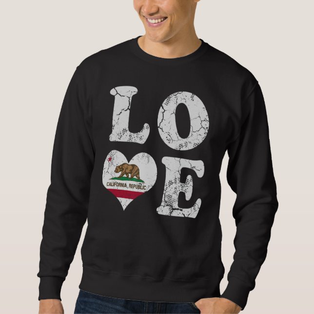 Sudadera Amar a la República de California (Anverso)