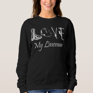 Sudadera Amar a mi esposa Lineman Esposa Esposa Lineworker 