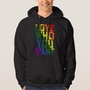 Sudadera Amar A Quién Quieres El Orgullo Gay Hombres Lgbt H