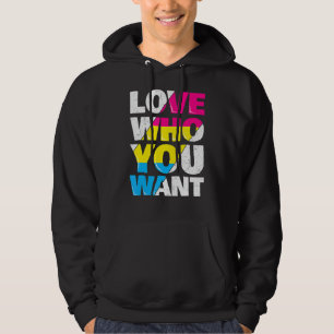 Sudadera Amar A Quién Quieres La Bandera Arcoiris Lgbtq Pan