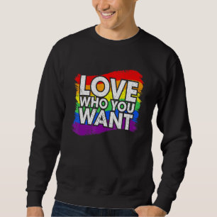 Sudadera Amar A Quién Quieres Que Gay Orgullo I Lgbtq
