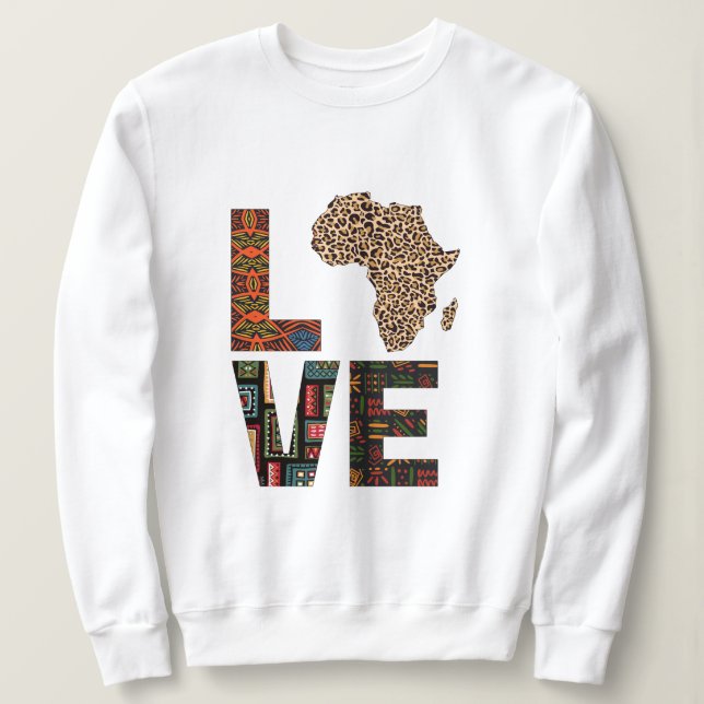 Sudadera Amar África  (Anverso del diseño)