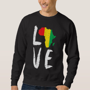 Sudadera Amar África Mes de la Historia Negra Mes Africano 