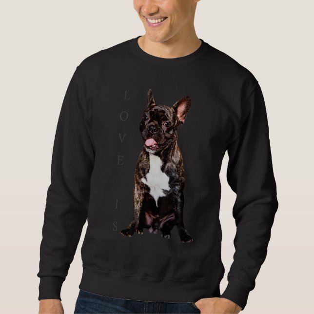 Sudadera Amar al Bulldog francés Frenchie Mom Dad Dog Pe (Anverso)