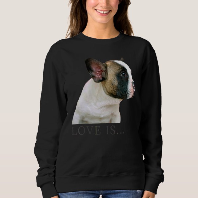 Sudadera Amar al Bulldog francés Frenchie Mom Dad Dog Pe (Anverso)