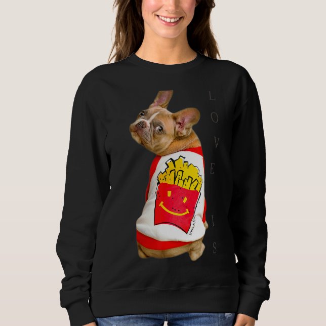 Sudadera Amar al Bulldog francés Frenchie Mom Dad Dog Pe (Anverso)