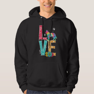 Sudadera Amar al pastor alemán de Shepherd Tie Dye Rainbow