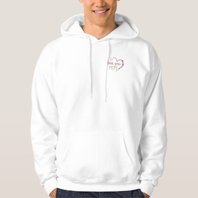 Sudadera Amar el corazón del Día de la Madre de mamá (Anverso)