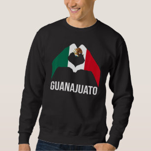 Sudadera Amar Guanajuato México Vacaciones Bandera de Méxic