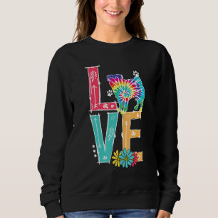 Sudadera Amar la bomba china tira de tinta arco iris Pug ch
