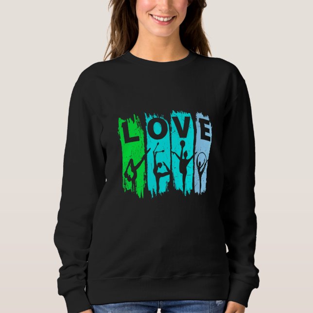 Sudadera Amar la gimnasia rítmica (Anverso)