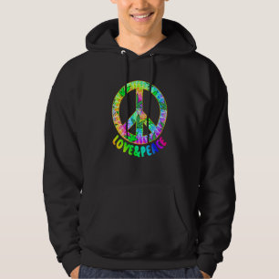 Sudadera Amar la paz 60's 70 Disfraz Hippie amar la paz