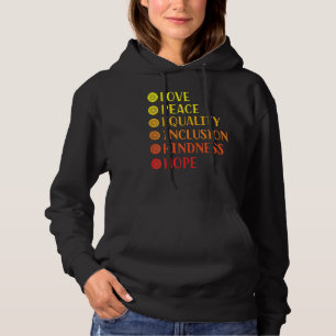 Sudadera Amar la paz Igualdad Esperanza Yoga