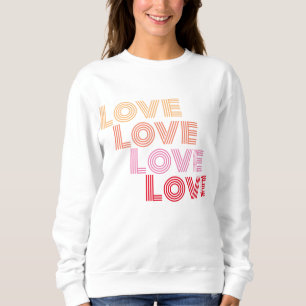 Sudadera Amar la tipografía moderna