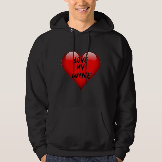 Sudadera Amar mi vino (Anverso)