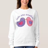 Amar unos a otros Púrpura Rosa Dove Amor Pájaro