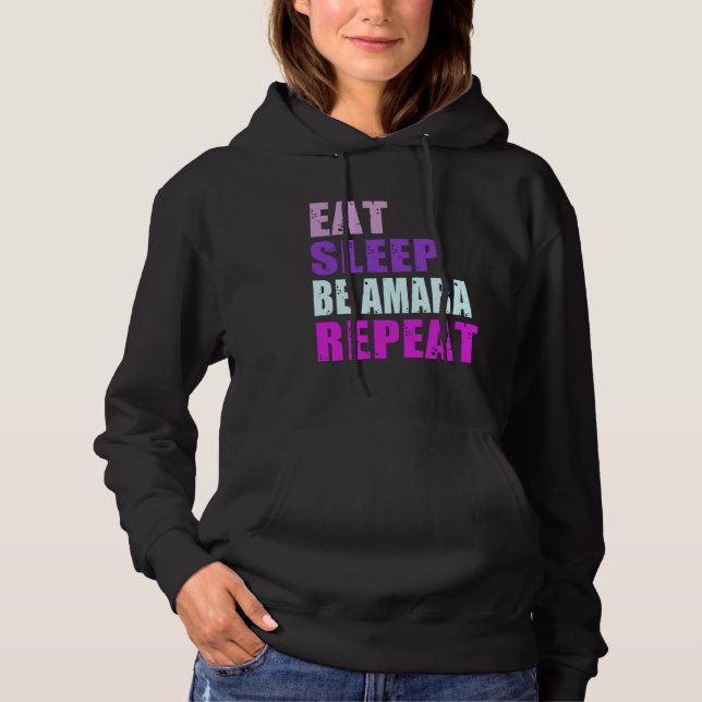 Sudadera Amara Eat Sleep Be Repeat Amara (Anverso)