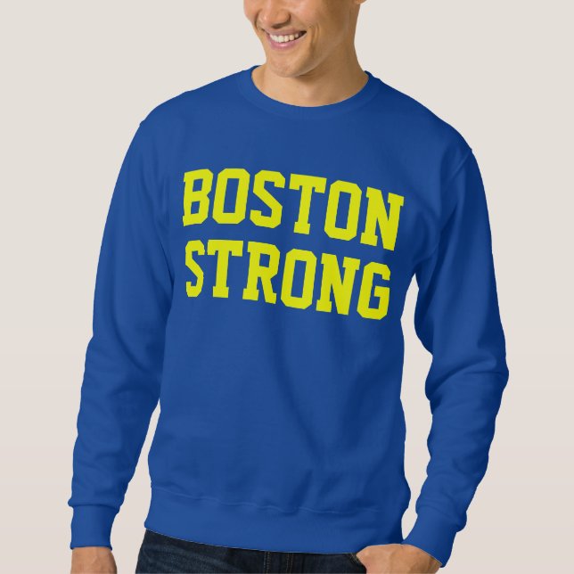 Sudadera Amarillo azul fuerte de Boston (Anverso)