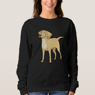 Sudadera Amarillo lindo labrador perro recuperador de oro