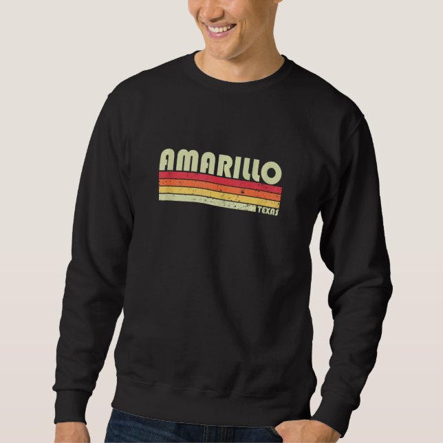 Sudadera AMARILLO TX TEXAS Funny City Home Roots Regalo Ret (Anverso)