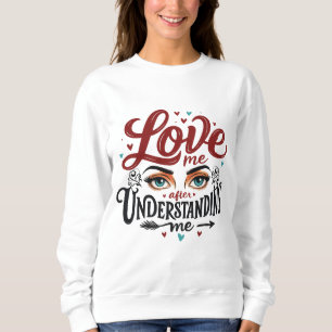 Sudadera Amarme después de entenderme - Ojos expresivos