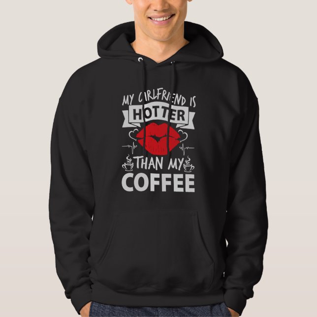 Sudadera Amazing girl girlfriend coffee heart apparel women (Anverso)