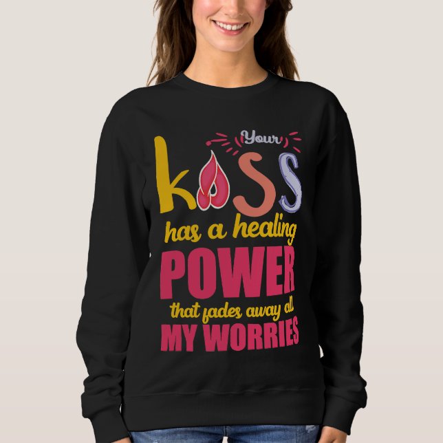 Sudadera Amazing kiss healing power heart apparel women men (Anverso)