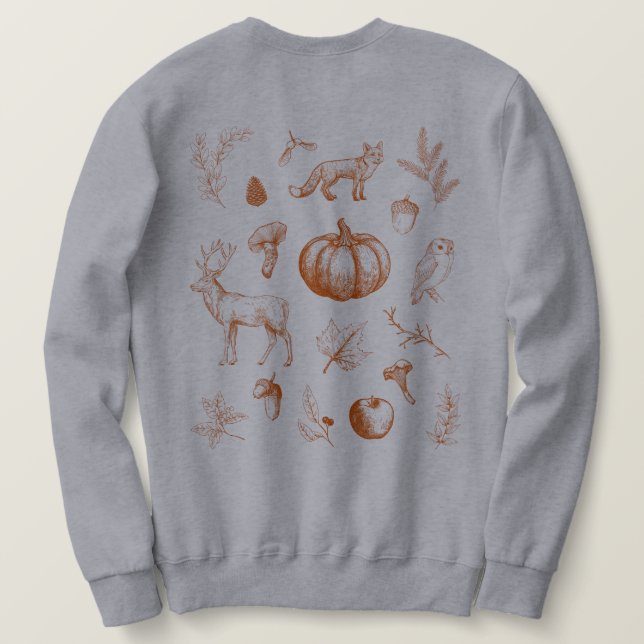 Sudadera Ambiente Otoñal Acogedor (Reverso del diseño)