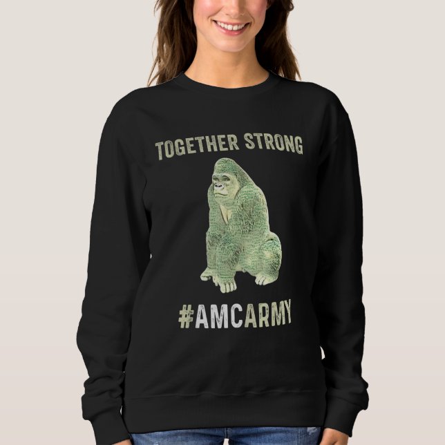 Sudadera Amc Stock Apes Together Strand Diamond Hands Goril (Anverso)