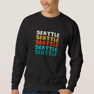 Sudadera Ame de la colección Wa Retro de Seattle Washington