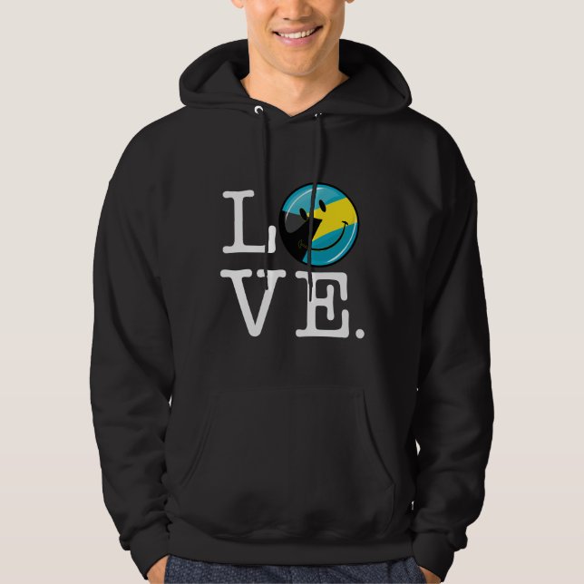 Sudadera Ame el orgullo de la isla de Bahamas (Anverso)