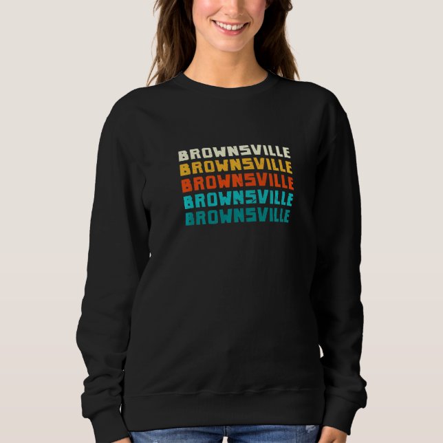 Sudadera Amer de colección retro de Brownsville Texas Vinta (Anverso)