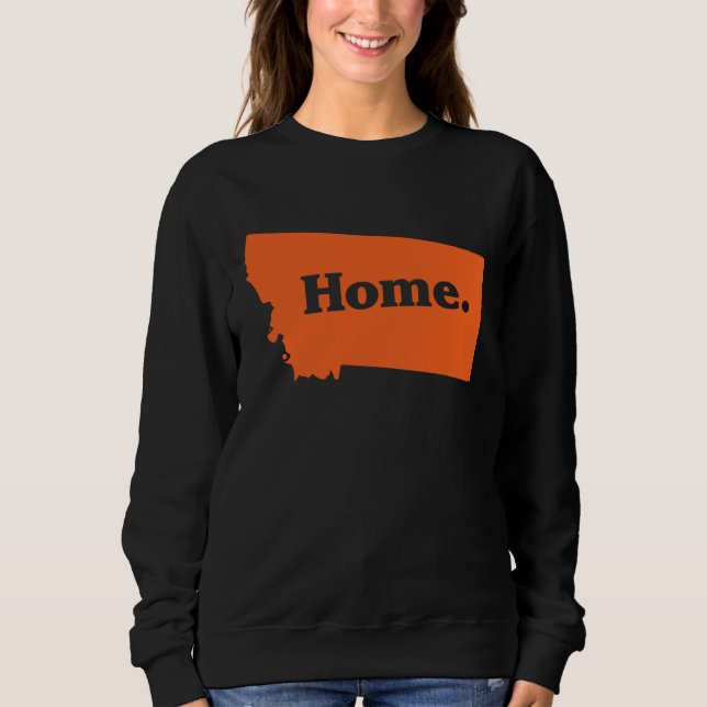 Sudadera America Big Sky Montana Home Map (Anverso)