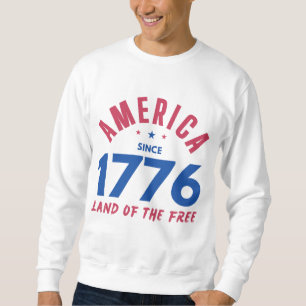 SUDADERA AMÉRICA DESDE 1776 TIERRA DE LIBRES