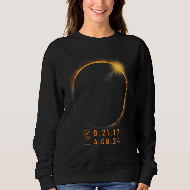 Sudadera America Eclipse Checklist 4 08 24 Total Solar Ecli (Anverso)