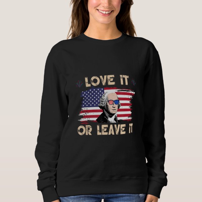 Sudadera America Love It Or Leave It 4 (Anverso)