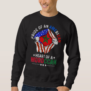 Sudadera América Marroquí Orgullo de país extranjero Mo