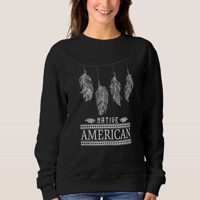 Sudadera América nativa - Indígena - nativo americano (Anverso)